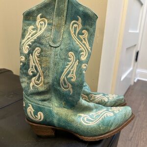 Corral Turquoise Western Cowboy Boots